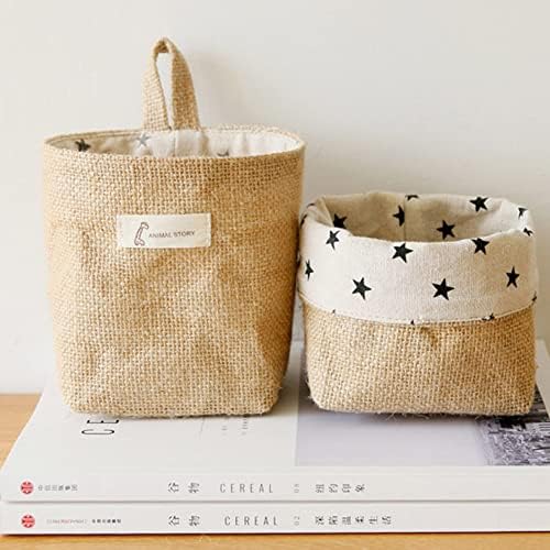 hessian hanging flower bolsas