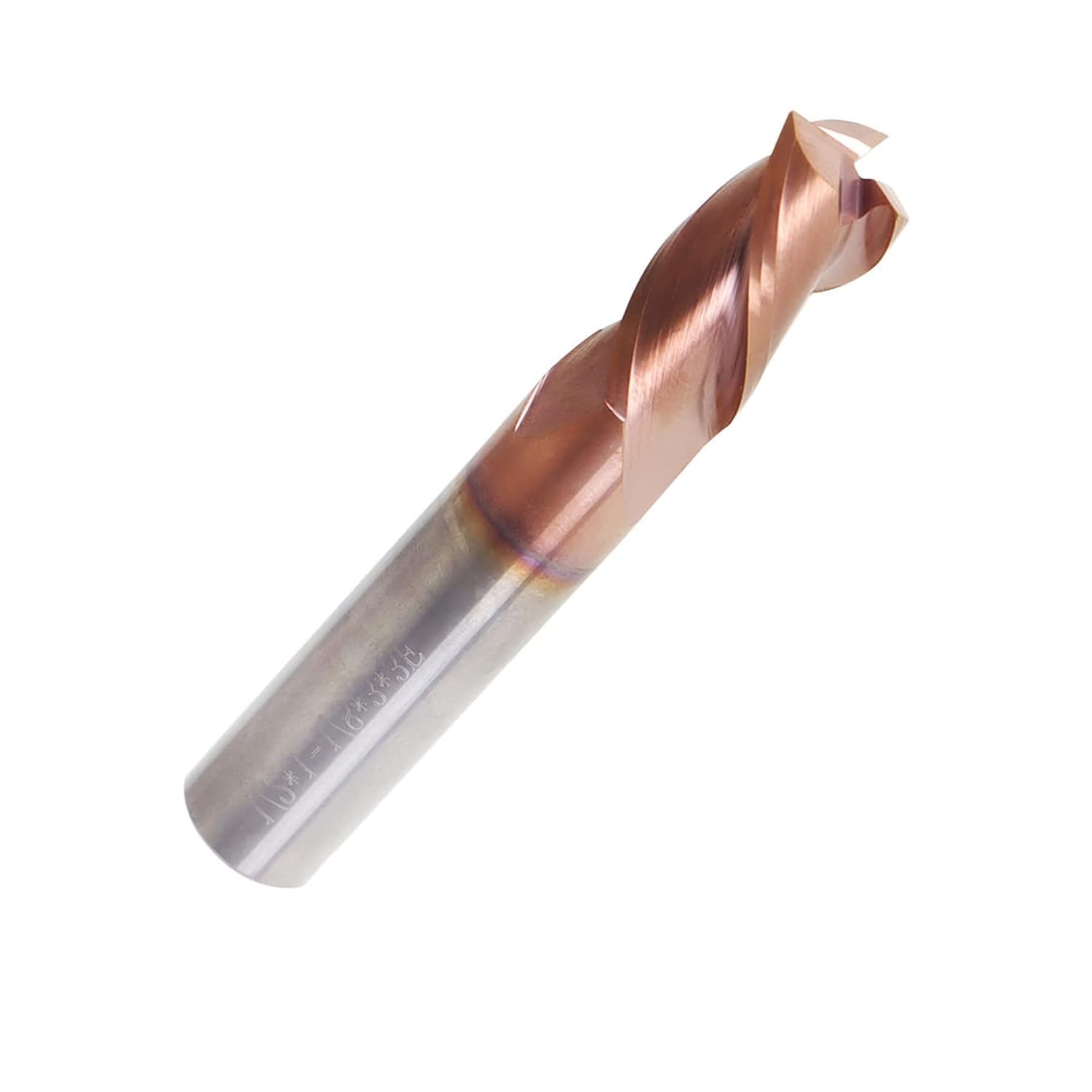 kimllier 1/2 Inch 3 Flute Carbide Square End Mill, 37 Degree Helix ZRN Coating Mill Bits