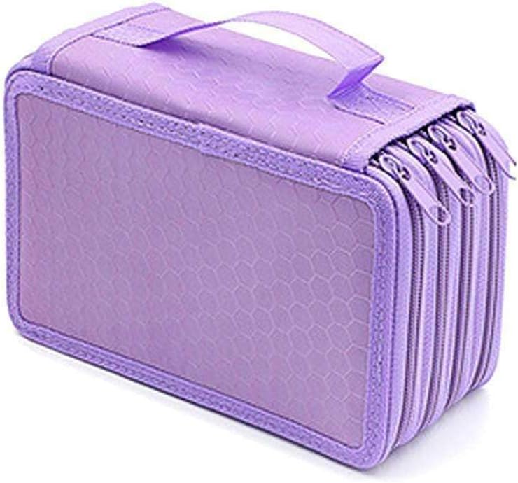 LKOP Pencil Case Cosmetic Bags Organizer Large Capacity Pen Box Make Up Stationery Purple Cosmetic-display-cases Makeup organizer Bathroom organizer Makeup bag Storage cabinet Bathroom storage