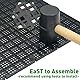 LINLAN 4Pcs Hochdichte Aquarium-Gitterplatte mit 24 Halterungen, Aquarien-Trennwand & Gitterplatte für DIY-Filterung, Bodenschutz im Aquascaping