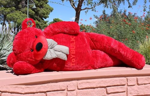 Image of 7 Ft Giant Red Soft Toy | Big Plush Teddy for Girls & Girlfriend | Cute Jumbo Gift for Birthday, Valentine & Special Occasions