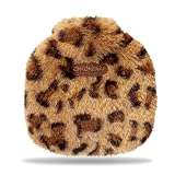 BSITSSS Borsa Acqua Calda Peluche 350ml, Leopardato Borsa Dell'acqua Calda, Rimovibile e L...