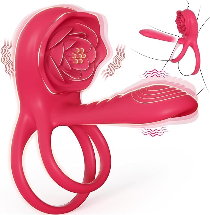 Anillo Vibrador Pene Clítoris - Juguetes Eróticos Para Pareja -Juguetes eroticos Estimulador del punto G y del punto A -Anillo pene masculino juegos sexuales para parejas