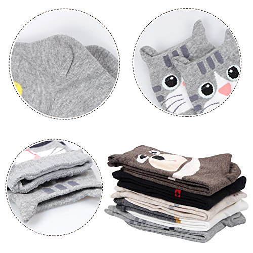 Image of Cute Animal Design Women's Socks Casual Cotton Crew Novelty Socks