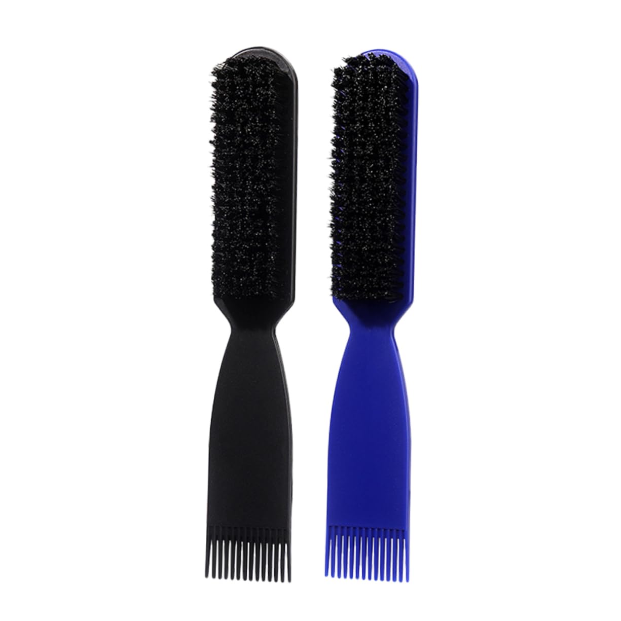 FRCOLOR Beard Styling Essential 2pcs Men's Vintage Shaving Brush Comb Small Beard Brush Pocket Beard Brush for Hair Sweeping Grooming Barbershop