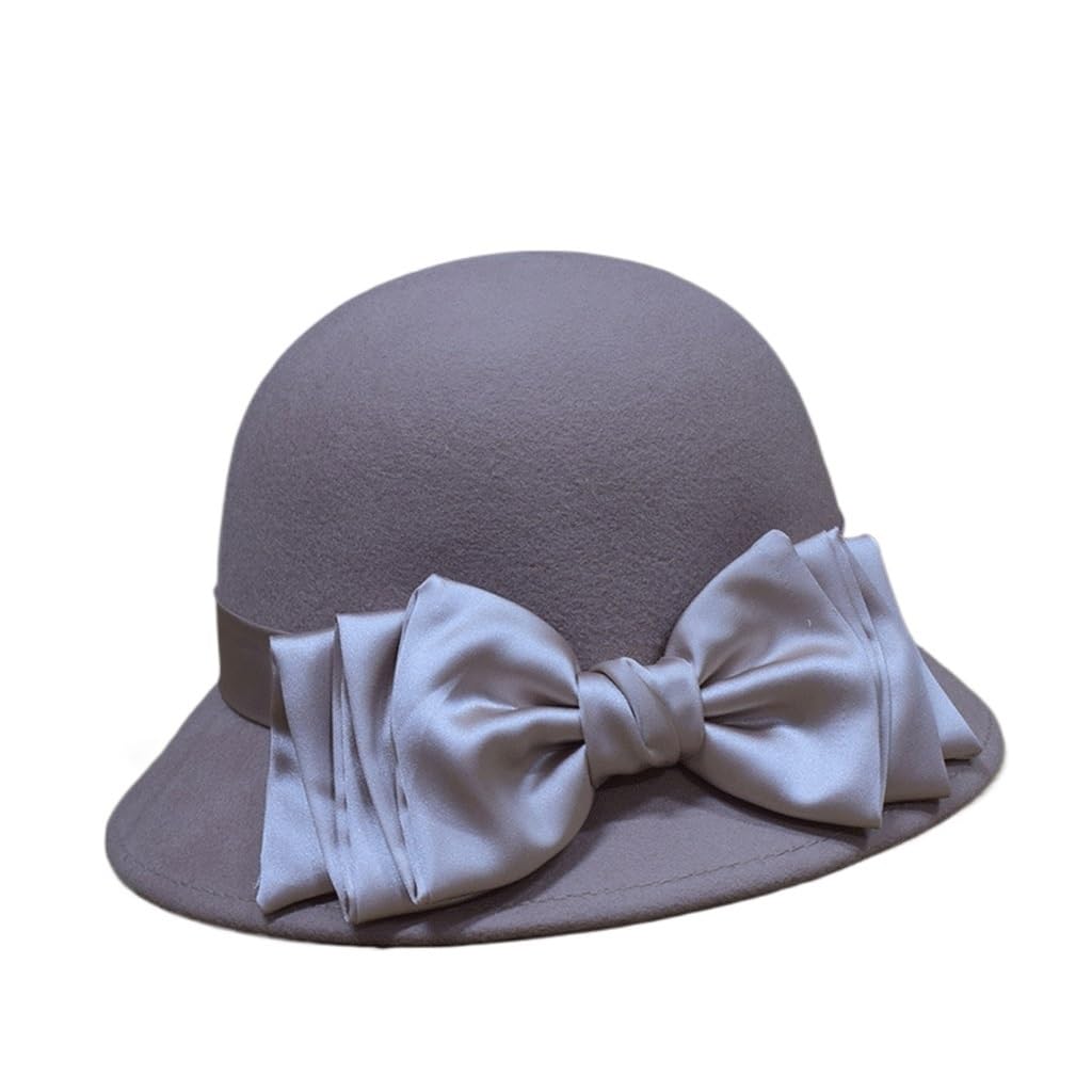 Chapeau d’hiver de bassin cloche rond femmes protégeant du vent