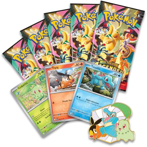 Image of Pokemon TCG: Mega Evolution-Ascended Heroes First Partners Deluxe Pin Collection (3 Foil Promo Cards, 1 Deluxe Pin & 5 Booster Packs