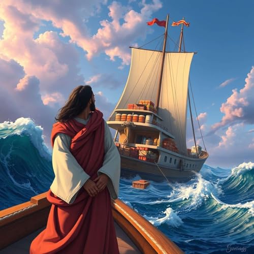 『Jesus, join our Seafarers, in their stresses, isolation, invisibility, grief — and save them.』のカバーアート