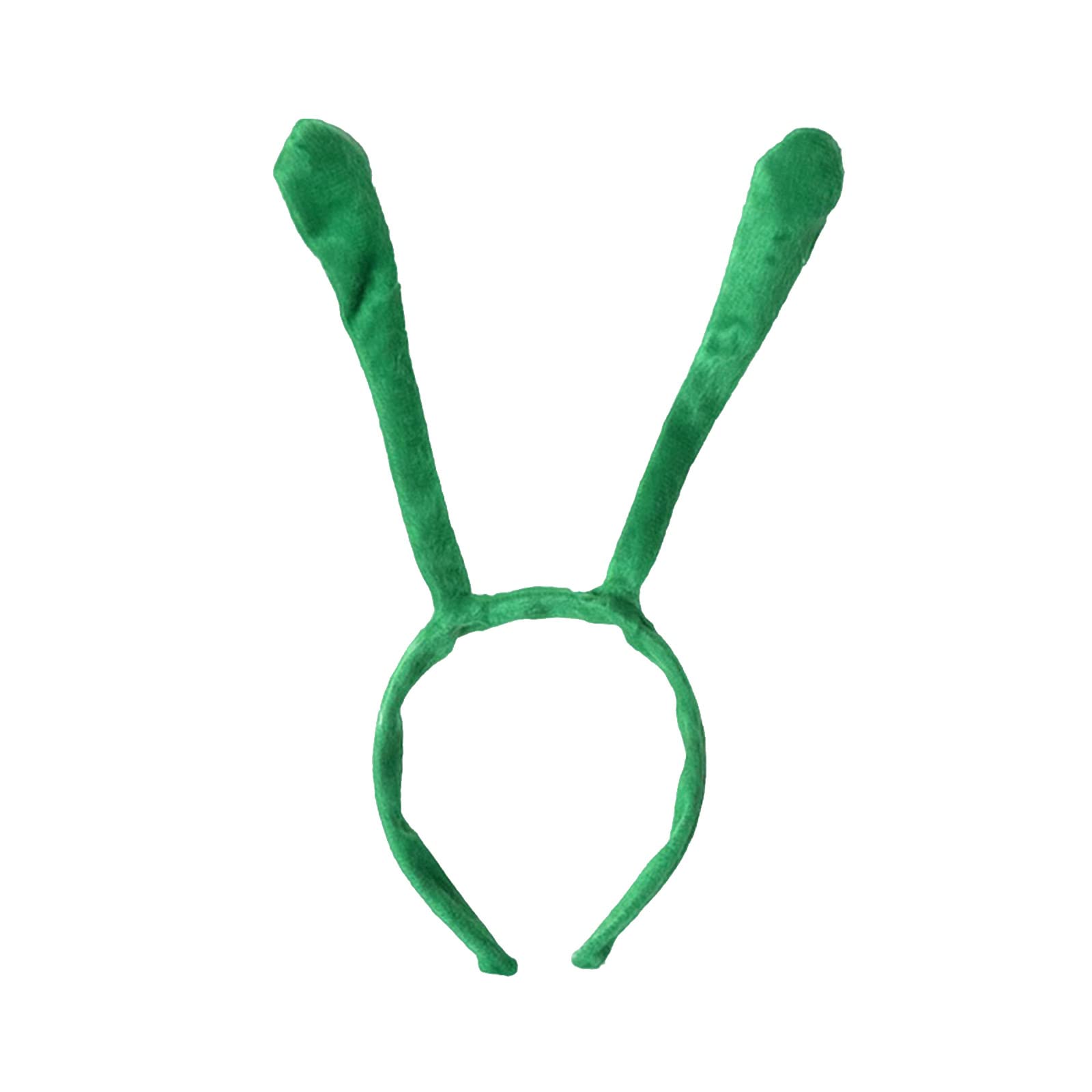Maxtonser Cosplay Headband Antenna Shape Hair Hoop Plush Party Headpiece Childrens Day Stage Dancing Headband Unisex Green Tentacle Headb