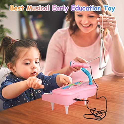 Speelgoedpiano voor kinderen E-More pianospeelgoed voor 1 ~ 4 jaar oude meisjes, elektronisch educatief muziekinstrument… - Image 7