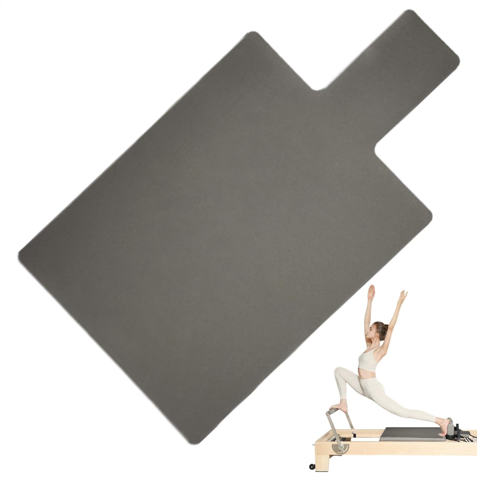 Mata do reformowania pilatesu, antypoślizgowy ręcznik reformer, guma PU, bardzo gruba amortyzacja, sprzęt fitness, materac rdzeniowy, 99,6 x 61 cm, podróżna podkładka na łóżko do jogi do treningu,