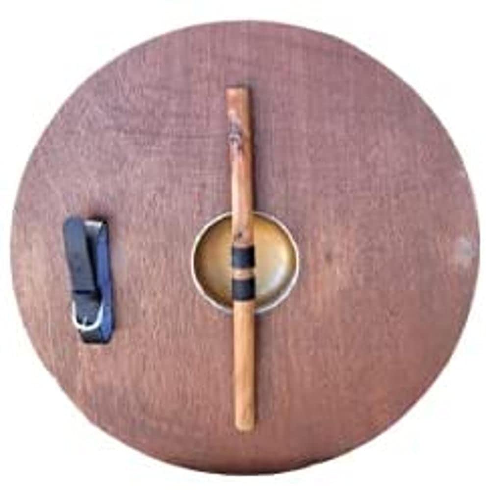 Viking Knight Medieval Quadrant Norse Wooden Round Battle Ready Shield Black