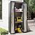 AECOJOY Outdoor Storage Cabinet Waterproof, Vertical Tall Outdoor Storage Cabinet with Shelves, Garden Sheds & Outdoor Storage Clearance Cabinet Weatherproof for Outside or Indoor in Dark Grey