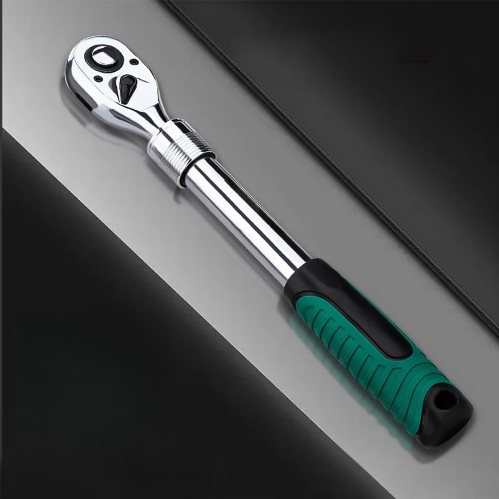 Clé à cliquet télescopique 12.5 mm à 72 dents avec poignée réglable
