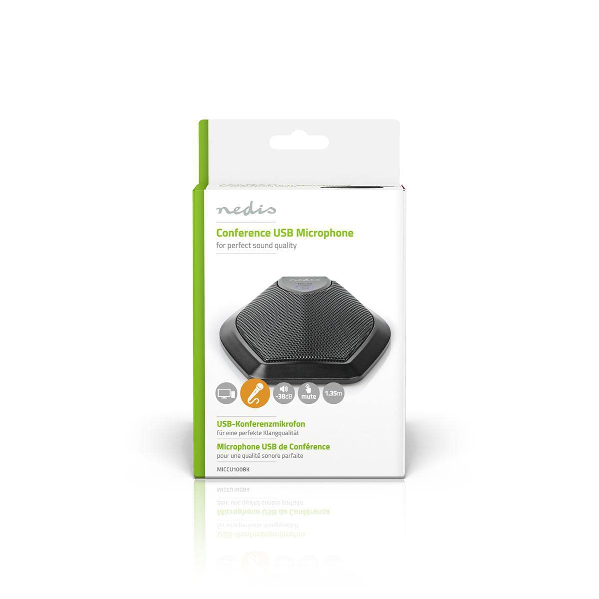 NEDIS Microphone - Utilisé pour: Bureau/PC Portable - Filaire - 1x USB