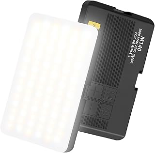 Lumière LED avec 3 modes de couleur - Caméra vidéo LED compacte pour les blogueurs de voyage et les utilisateurs de selfies quotidiens - Lumière de photographie de téléphone