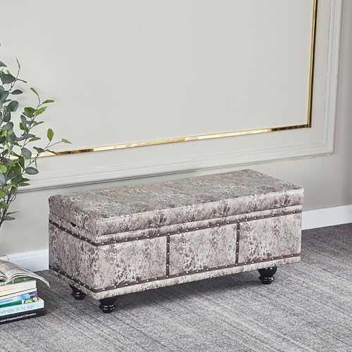 Banc ottoman de rangement bout de lit en cuir pour optimiser l'espace du salon - 2