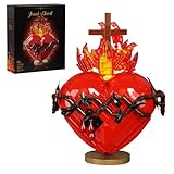Sacred Heart of Jesus Building Block Set, Sacred Heart Building Model, Compatible with Lego Jesus Toy Decoration for Prayer Room, Christian, Religious, Easter Gift for Adults Women (667 PCS)