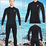 Wetsuit Top Wetsuit Pants 2mm Neoprene Wetsuit Jacket Men Women Front Zip Long Sleeve Diving Suit for Swimming Surfing Snorkeling Kayaking Scuba Diving - Image 2