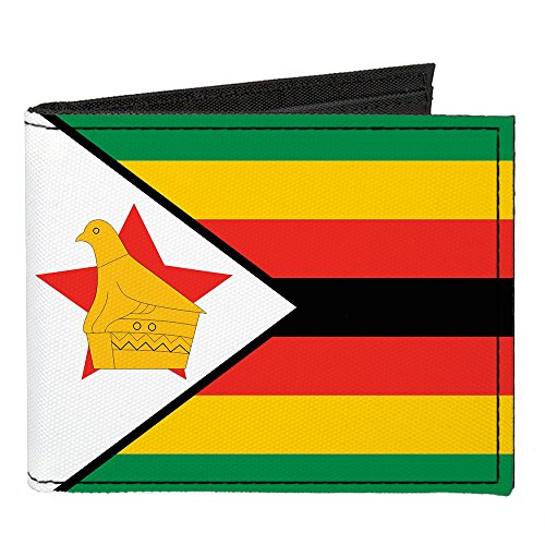Buckle-Down Canvas Bi-fold Wallet-Zimbabwe Flag
