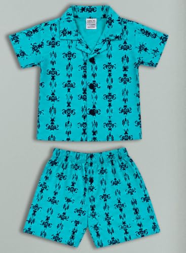 Image of 3BROS Baby Boys & Baby Girls Pure Cotton Clothing Set Casual Half Sleeves Shirt with Shorts Set For Boys & Girls