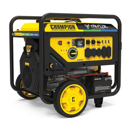 Image of Champion 16,875-Watt Electric Start Tri Fuel Home Backup Portable Generator