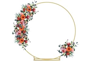 6.6FT Aro De Decoración Para Fiestas, Metal Redondo Para Globos