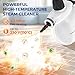 LABIGO Steam Cleaner, Pressurized Handheld 13pcs Multi-Purpose Natural Deep Cleaning Steamer, Portable Steamer for Cleaning Home, Grout, Kitchen, Car, Window, Upholstery, Bathroom and Clothes, White
