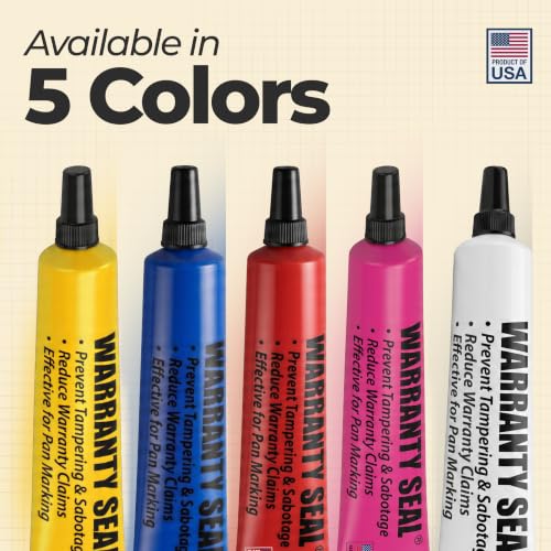 Image of Pink Torque Seal - Tamper Proof Cross Check Repair & Maintenance Warranty Torque Marker - 1.8 Oz Squeeze Tube Indicator for Bolts & Fasteners - Made in USA (Pack of 2)
