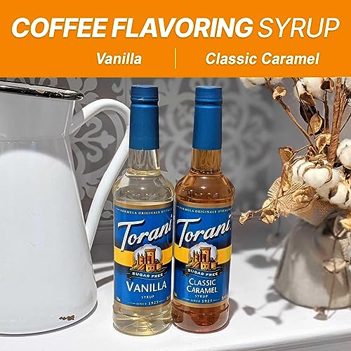 Jimoco Syrup Dispenser Pumps, With Syrup Bottles And Includes 1 Of Each, Vanilla And Caramel 750 Ml Coffee Syrup Flavoring Syrup For Coffee, Snow Cone, Ice Cream- 25.4Oz Bottle #TOP2