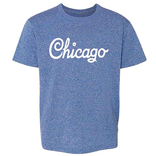 Pop Threads Chicago Illinois Retro Vintage Travel Baby Toddler Kids Girl Boy T-Shirt