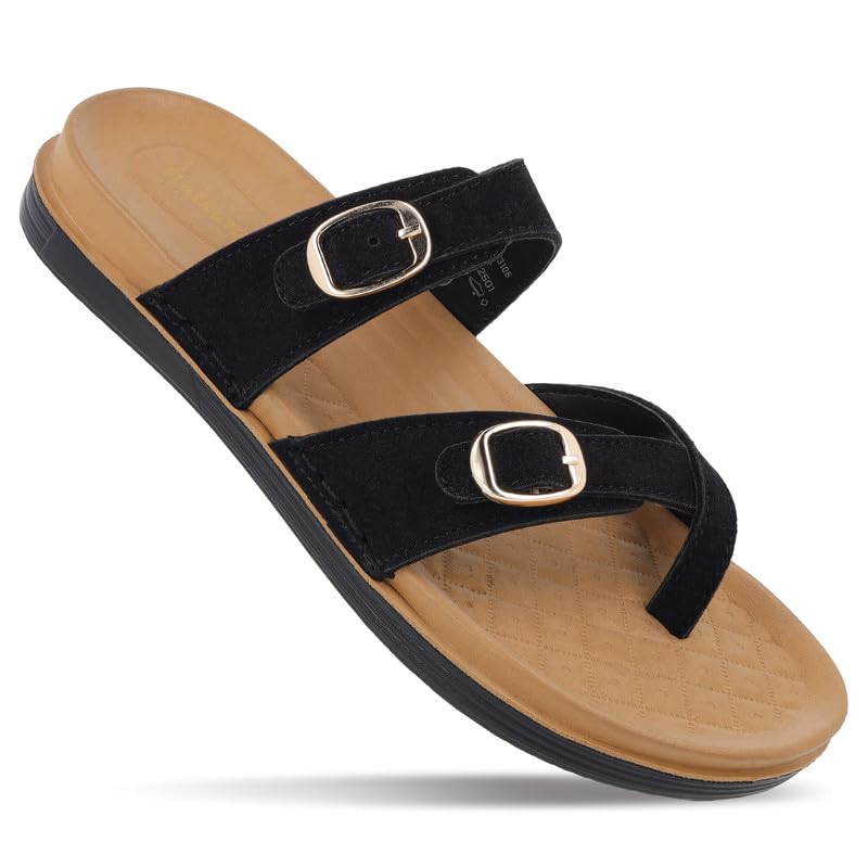 Image of WALKAROO Comfort Sandal For Women's|CloudStep Double-Density PU Sole - Ultimate Comfort|Stylish Casual Wear|WE2501