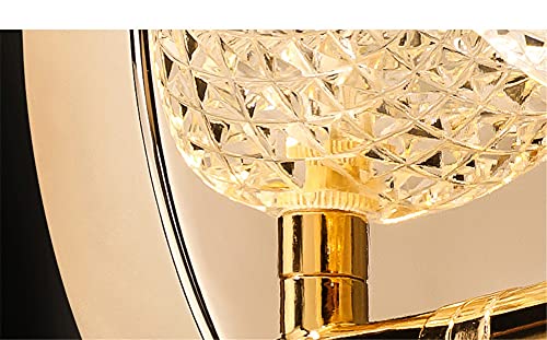 Postmodern Luxury Acrylic Oval Changeable Led Wall Lamp Compatible with Hallway Living Room Home Deco Loft Sconce Lighting Fixture
