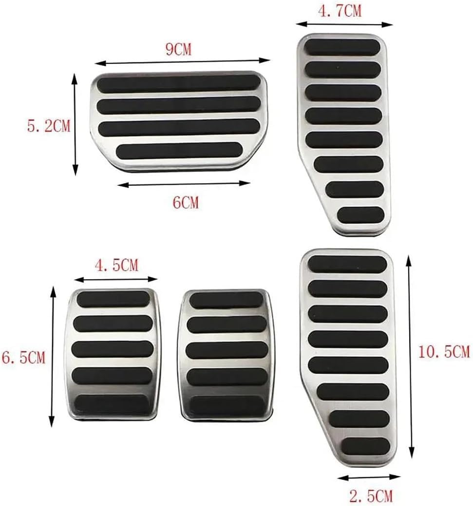 Acceleratore Pedale per Suzuki Swift Alto Jimny Jimni Dzire Ciaz Wagonr Ertiga Baleno AT MT,Acceleratore Freno Kit Pedaliera Copertura del Pedale Copripedali,A/AT