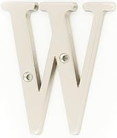 Vista 29 de ZW Hardware B100 Letra M de latón macizo de latón brillante de 4 pulgadas