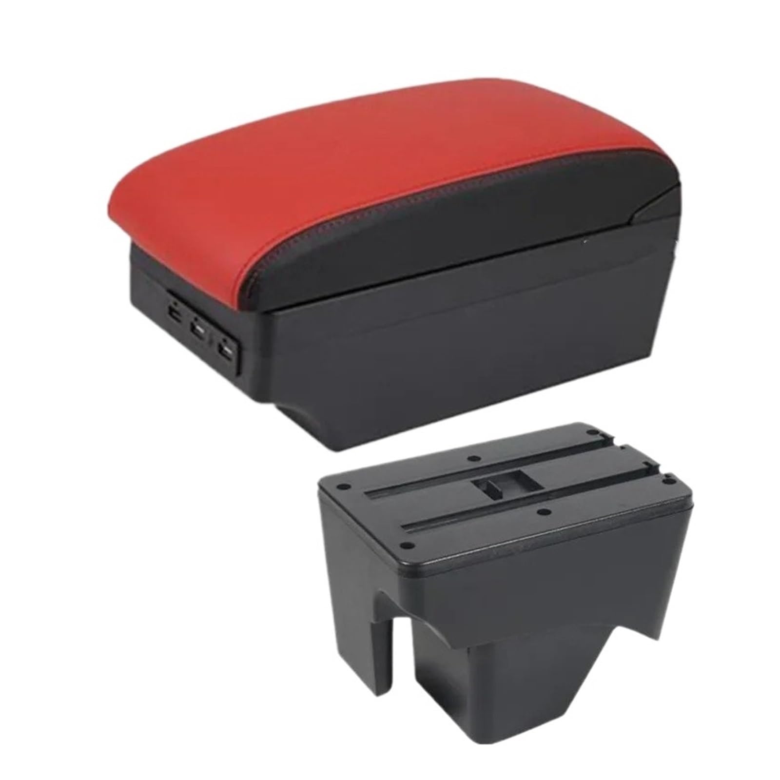 Udhqajc C5 Black Border 7Usb For Vw For Tera 2025 Central Storage Box Interior Retrofit Car Accessories Car Centre Console Armrest Box
