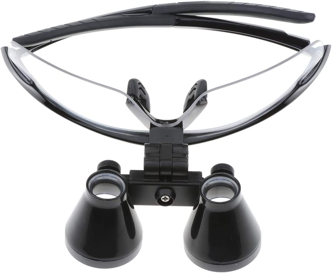 3,5 x 420 mm Dental Surgical Loupe binoculaire noir