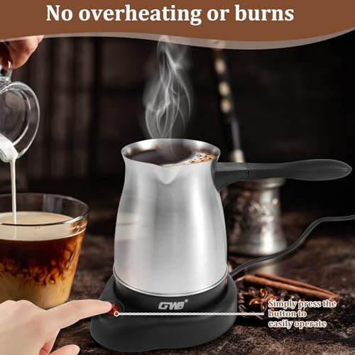 Cafetera Turca Eléctrica con Mango Ergonómico 600 mL miniatura 3