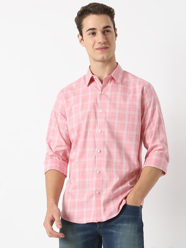 Image of Mens Striped Slim Fit Cotton Casual Shirt | Full Sleeves Mens Shirts | Stylish Shirt for Men
