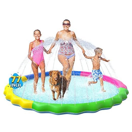 Non-Slip Splash Pad for Kids and Dogs