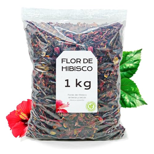 Hibisco Flor Seca 1kg - Flor de Jamaica - Te de Hibisco - Hibiscus - Hibisco Infusion - Flores de Hibisco Secas - Hibisco a Granel - Flor de Jamaica para Infusion 1kg Hibisco Flor Seca 1kg - Flor de Jamaica - Te de Hibisco - Hibiscus - Hibisco Infusion - Flores de Hibisco Secas - Hibisco a Granel - Flor de Jamaica para Infusion 1kg
