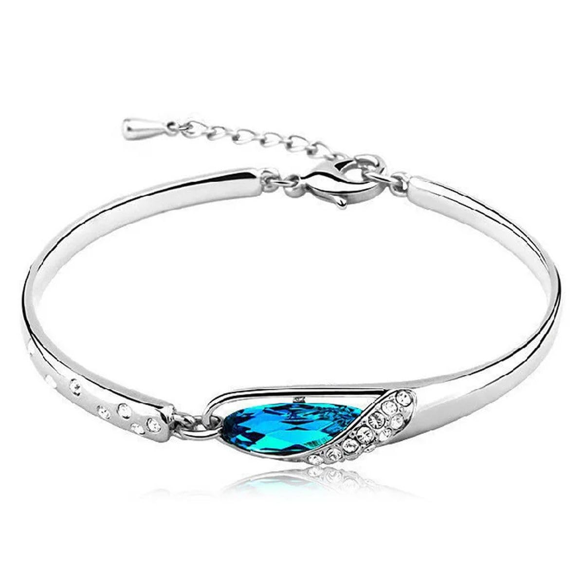 Nuovo 2025 S925 Braccialetto di Cristallo Amante Blu Matrimonio di Una Donna con per Te Gioielli Accessori Gioielli Regalo Creativo