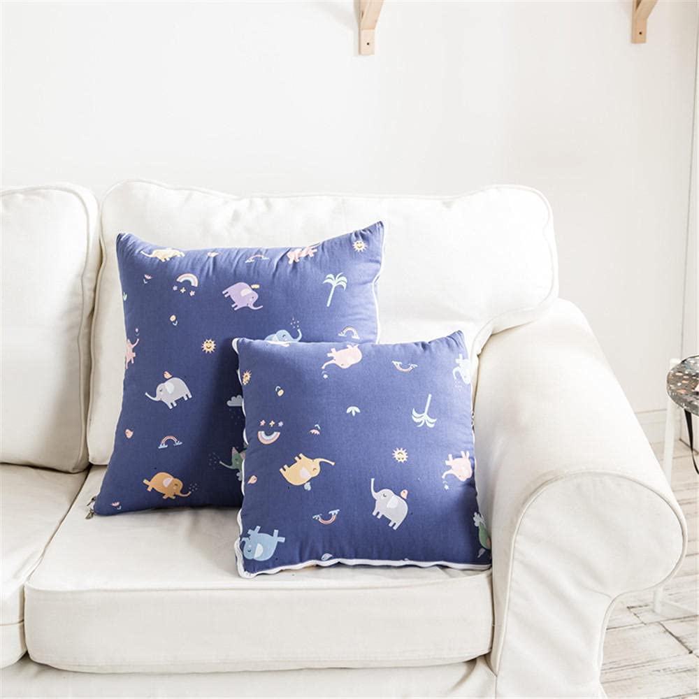 Cuscino Coperta 2 in 1 Elefante arcobaleno Trapunta Cuscino Multifunzionale Coperta Cuscino Schienale Cuscino Tappetino Nap Cuscini per Divano Letto Sedia da Ufficio