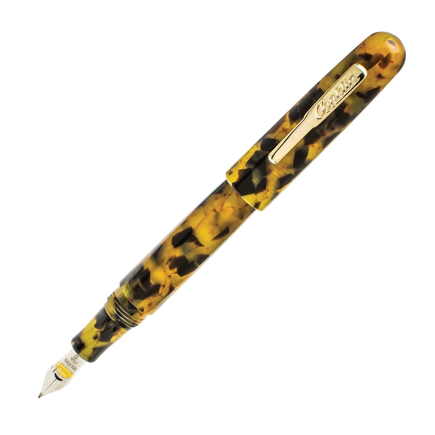 M 中字 CONKLIN コンクリン オールアメリカン タートイズ べっ甲 Amazon | Conklin オールアメリカン万年筆 べっ甲製 – スタブペン先