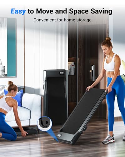 DeerRun Walking Pad Under-Desk Treadmill with 6% Incline — view 7