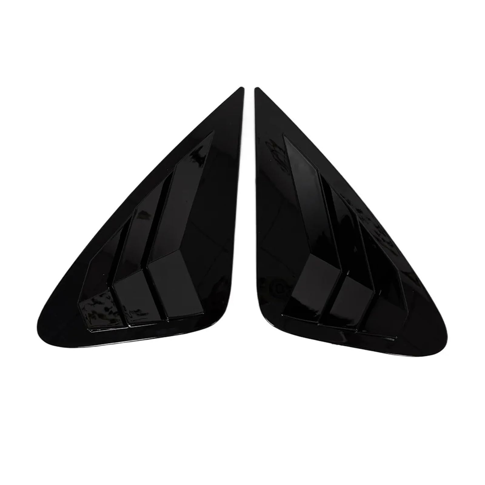 Compatible for Hyundai Compatible for Elantra 2007-2010 Car Rear Window Louver Shutter Cover Side Vent Trim Sticker Scoop Exterior(Gloss Black)