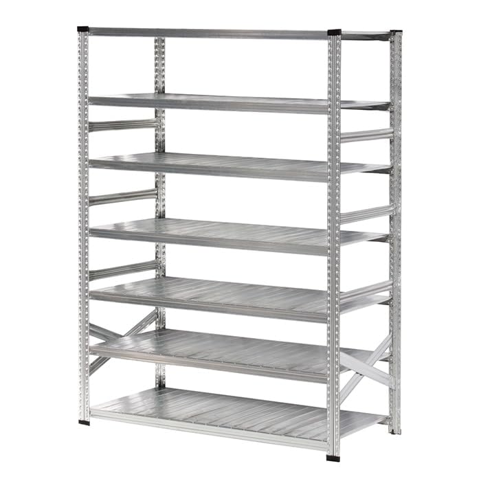 スチール製のシェルフ インテリアシェルフ67 5段 MB6 | スチールラック・メタル製ラック 通販