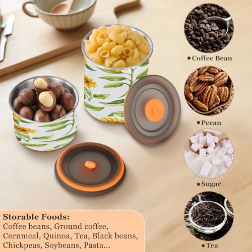 Contenedor hermético de acero inoxidable para café de 500 ml miniatura 6