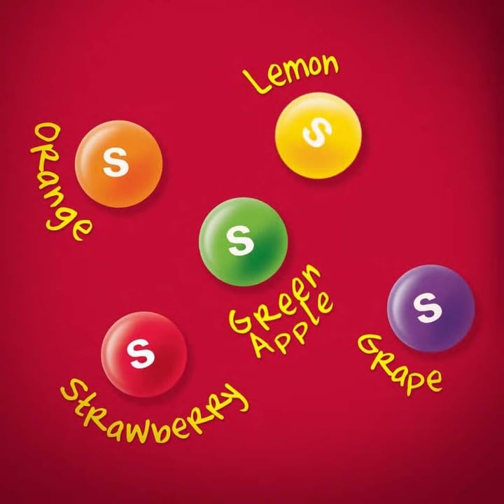 Skittles Caramelos de Frutas, Paquete de 18 Unidades 324g, Multipack
