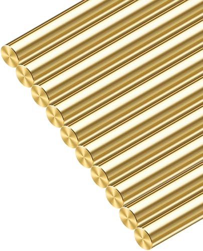 Coolneon 10 Pcs Brass Rods